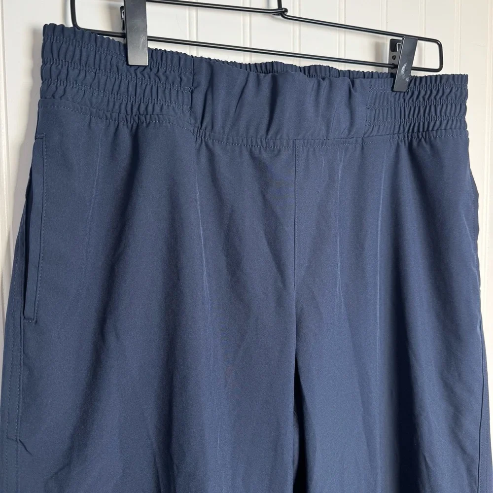 CALIA Journey Cropped Wide Leg High Rise Athletic Pants Blue Women’s Size Medium - Picture 3 of 12